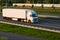 Freight truck on motorway