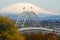 Fremont Bridge and Mount Saint Helens