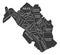Fremont California City Map USA labelled black illustration