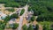 Fremont town aerial view, New Hampshire, USA