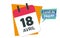 French 18 april calendar