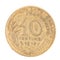 French 1978 Ten Centimes coin.