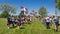 French activities at Fort Saint-Jean, Quebec, Canada.