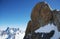 French alps panorama from Aiguille du midi station