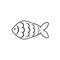 French April Fool's Day. Poisson d'avril. Black white fish for your design.