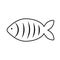 French April Fool's Day. Poisson d'avril. Black white fish for your design.