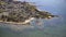 French atlantic ocean from aerial view en summer