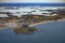 French atlantic ocean from aerial view en summer