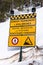 French avalanche danger sign