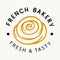 French Bakery logotype badge label