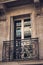 French balcony on an apartment in Paris