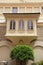 French balcony with arch windows, Monaco, Monte Carlo.