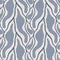 French blue botanical leaf linen seamless pattern with 2 tone country cottage style motif. Simple vintage rustic fabric