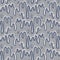 French blue doodle motif linen seamless pattern. Tonal country cottage style abstract scribble motif background. Simple