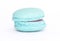 French blue macaron isolated