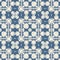 French blue quilt printed fabric pattern for shabby chic home decor style. Rustic farm house country cottage linen