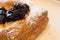 French boulangerie with custard and blueberries