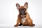 French Bulldog Dog Upright On A White Background