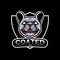 French bulldog mascot logo with shield