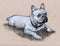 French Bulldog, Pup, Charcoal Drawing, Animal, Pet