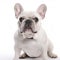 French Bulldog on white background