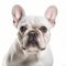 French Bulldog on white background