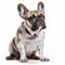 French Bulldog on white background