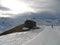 French chalet with a road full of snow