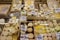 French cheese market stall