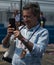 French chef and restaurateur Daniel Boulud attends trophy presentation after 2021 New York City E-Prix Formula E Race 11