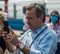 French chef and restaurateur Daniel Boulud attends trophy presentation to 2021 New York City E-Prix Formula E Race 11 in New York