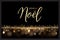 French Christmas luxury design template. Vector Joyeux Noel text isolated on shiny luxury background.