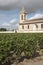 French church and vineyard