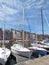 french city Honfleur, an ancient harbor with boats and yachts