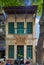 French Colonial Building in Hanoi Vietnam exterior of the building colourfully decorated Parisian