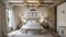 French country interior design of modern bedroom