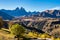 French countryside. Saint Jean de Maurienne: view of the heights of the Vercors and the valley Val de Drome, France