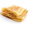 French Crepes on plain white background - product photography