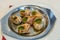 French cuisine Escargots de Bourgogne - Snails with herbs butter