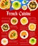 French cuisine restaurant menu, meals price list