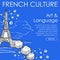 French culture, art and language website page