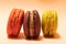 French Delicacy Delight: Colorful Macarons Radiate Sweet Elegance in Snapshot