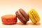 French Delicacy Delight: Colorful Macarons Radiate Sweet Elegance in Snapshot