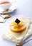 French delicious desserts, Mango pudding,