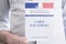 French Electoral Card Closeup, Presidential and Legislative Elections Concept