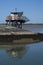 French fishing hut on stilts in Meschers-sur-Gironde.