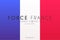 french flag with support message against covid 19 vector illustration