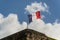 French flag on a top of Fort Saint Louis in Fort-de-France, Mart