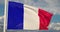 French Flag Waving Or France Tricolour Banner Flying - 30fps 4k Video