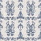 French fleur de lis royal lily seamless pattern. Farmhouse cottage background. Lilies lys flower flourish motif allover